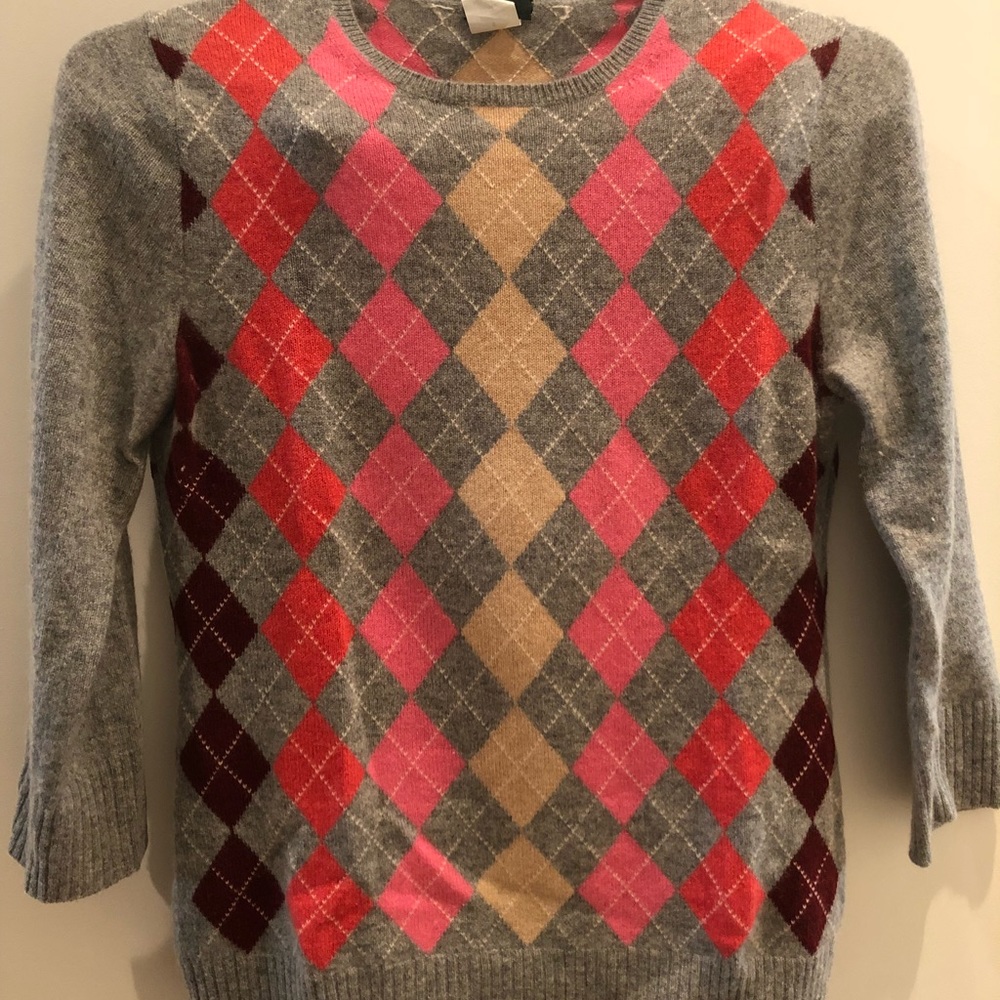 JCrew 100% cashmere cropped sweater small